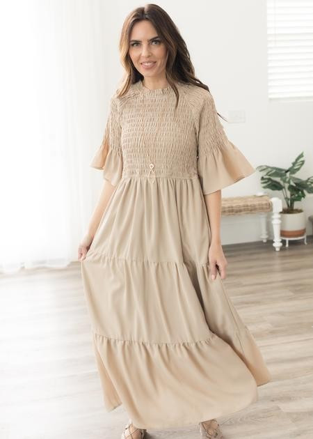 Lovely Beige Maxi Dress | My Sister's Closet Boutique