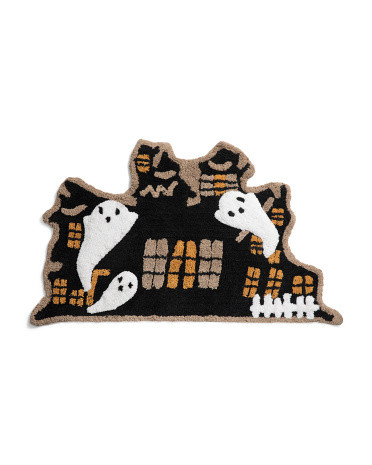 2x3.3 Haunted House Bath Rug | TJ Maxx