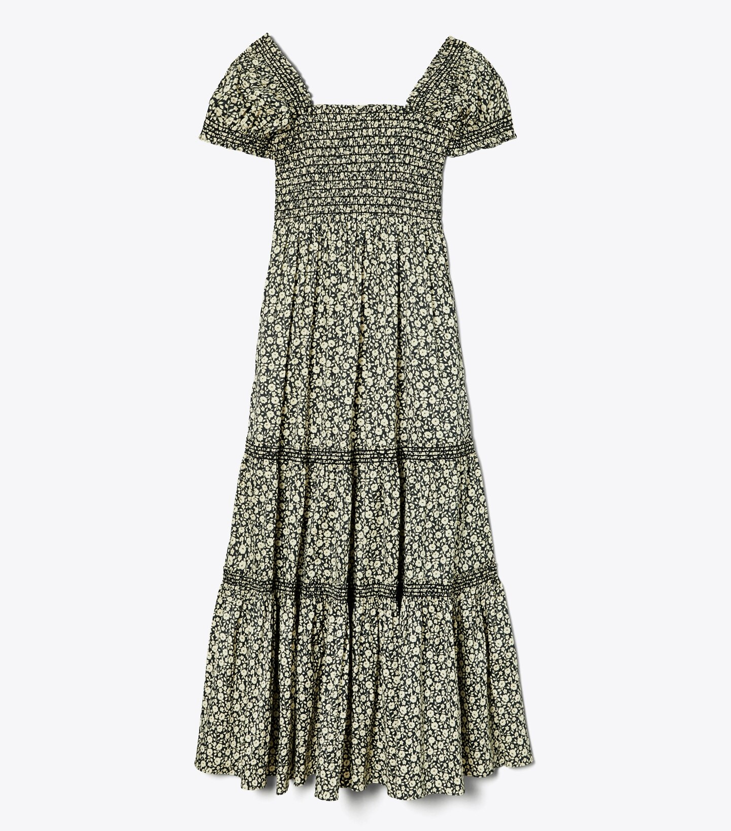 Smocked Midi Dress: Women's Designer Coverups | Tory Burch | Tory Burch (US)