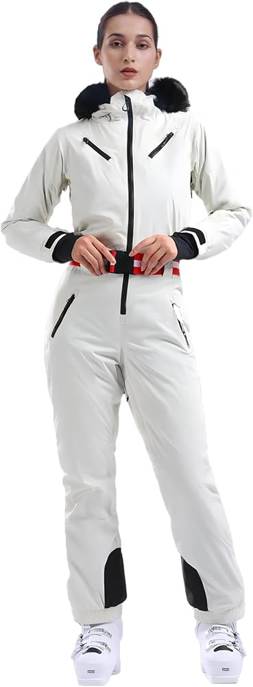 GSOU SNOW Ski Suit Women Snowsuit One Piece Snowboarding Waterproof Windproof Jumpsuit for Outdoo... | Amazon (US)