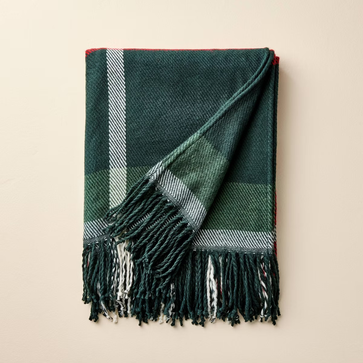 50"x60" Plaid Value Throw Blanket Red/Green - Hearth & Hand™ with Magnolia | Target