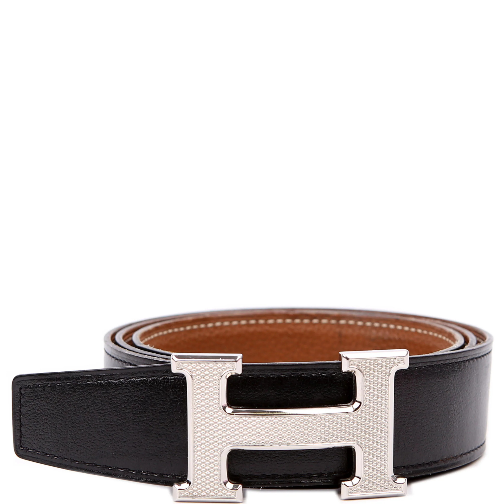 Constance H Reverse Leather Belt Size 85 | Keeks Designer Handbags