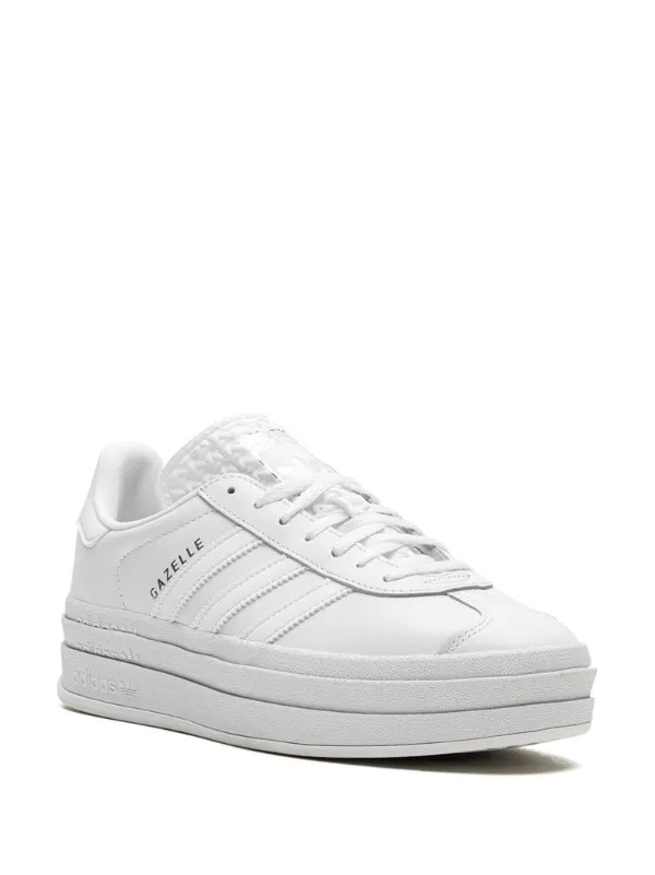 Adidas Gazelle Bold "Triple White" Sneakers | White | FARFETCH SK | Farfetch Global