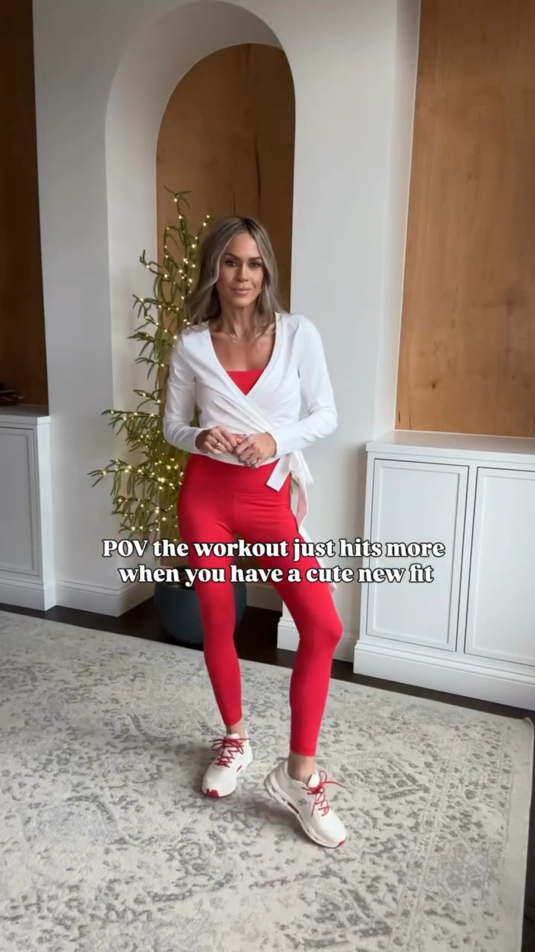 

New year, new workout set - love the red but comes in other colors! High waisted leggings with coordinating workout tank and the cutest wrap top. Add a cute oversized puffer to complete the look for an elevated casual mom on the go outfit

#momoutfits #casualoutfitinspo

#LTKActive #LTKfitnessgoals #LTKFindsUnder50