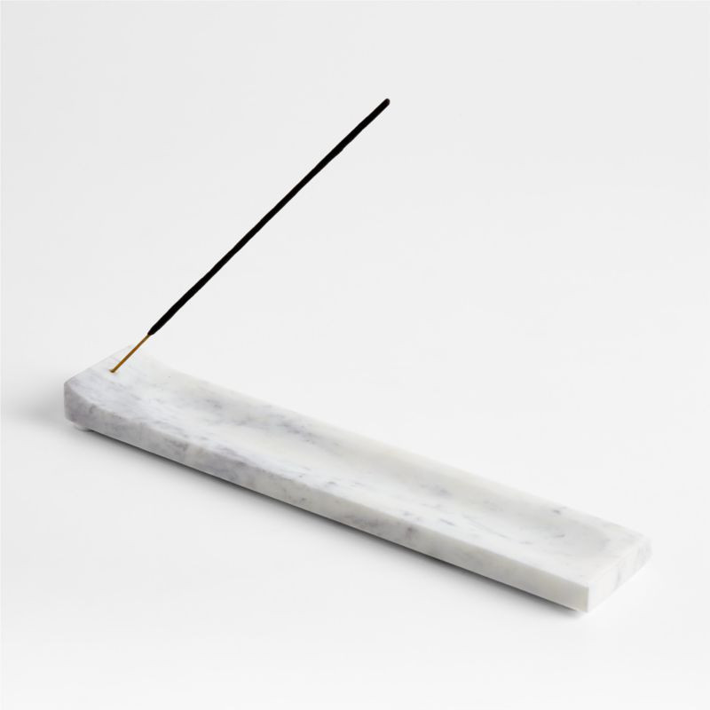Marble Rectangle Incense Holder | Crate & Barrel | Crate & Barrel