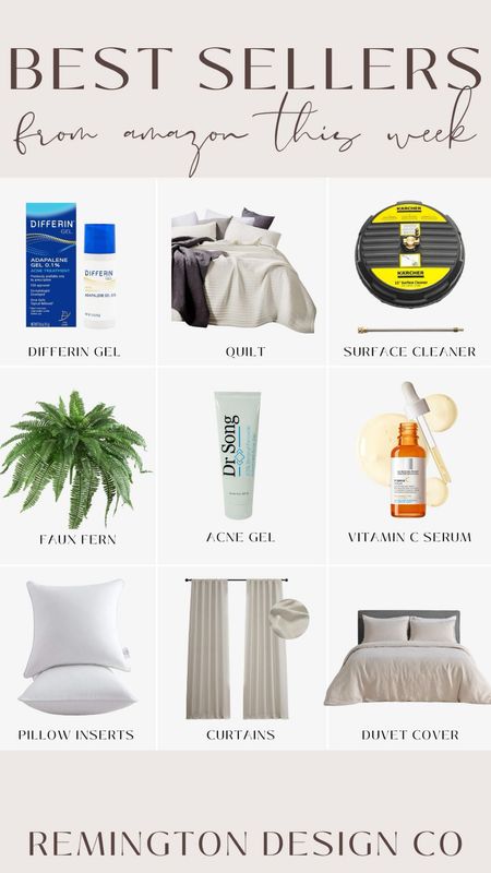 Amazon Bestsellers - Differin Gel - Acne cream - vitamin c serum - faux fern - pressure washer 

#LTKHome