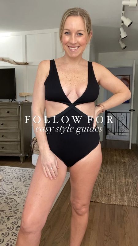 Mom boobs hi! 👋🏻 aerie swimwear that I’m loving. Perfect for those vacations chasing the kids around. Still feel and look good and comfortable. All true to size and 30% off! 

#LTKunder50 #LTKSeasonal #LTKswim