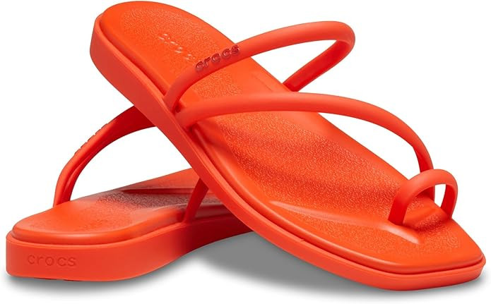 Crocs Women's Miami Toe Loop Sandal Flat | Amazon (US)