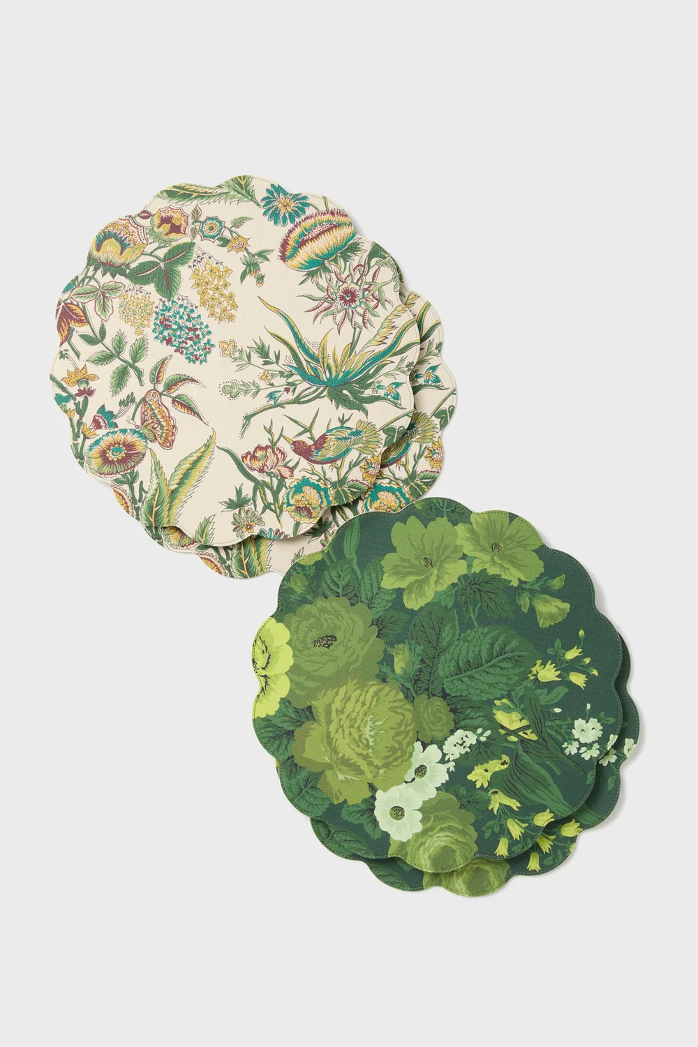 Verdant Floral Reversible Wipeable Placemats Set of 4 | Tuckernuck (US)
