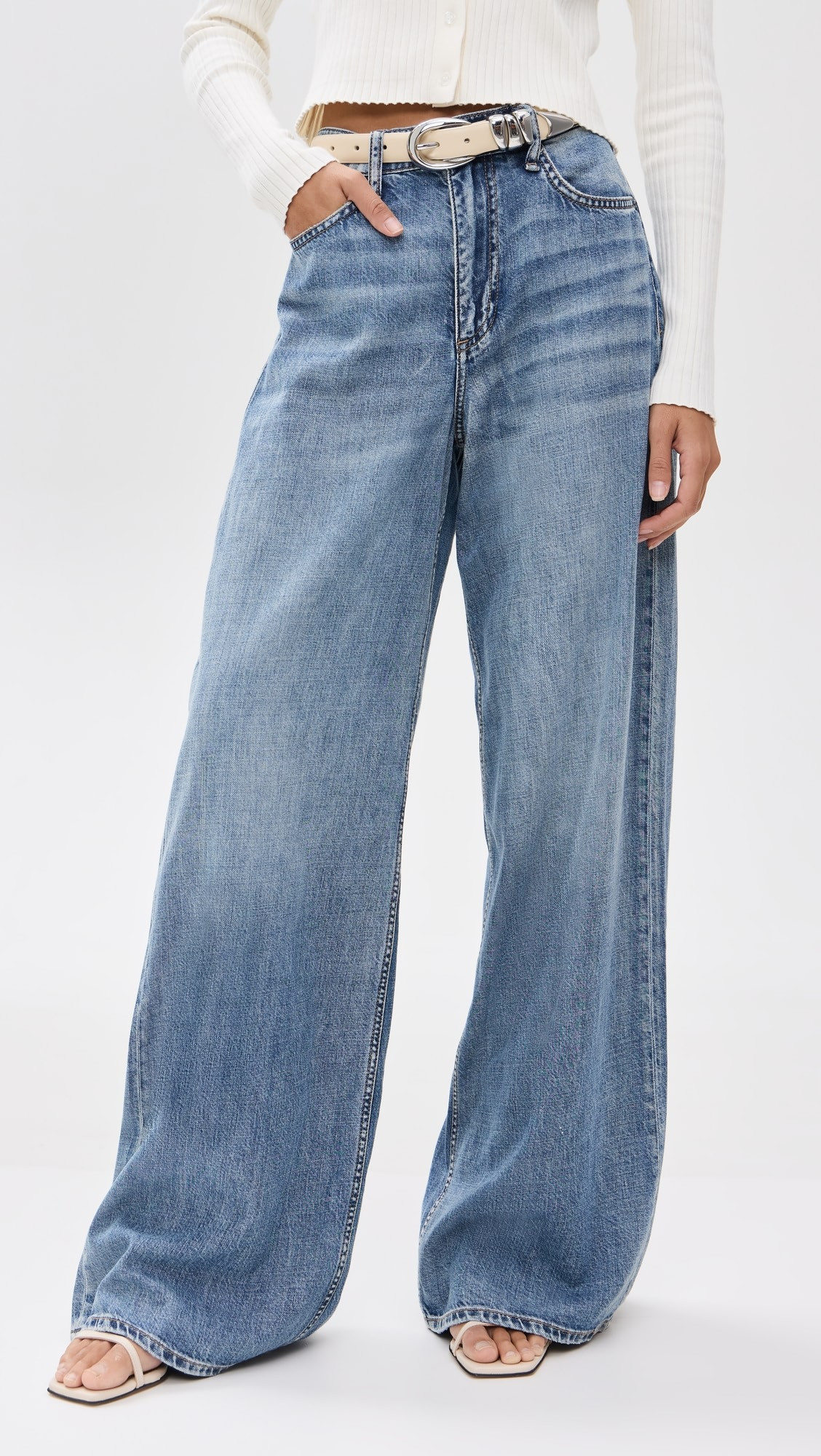 Featherweight Sofie High Rise Wide Jeans | Shopbop