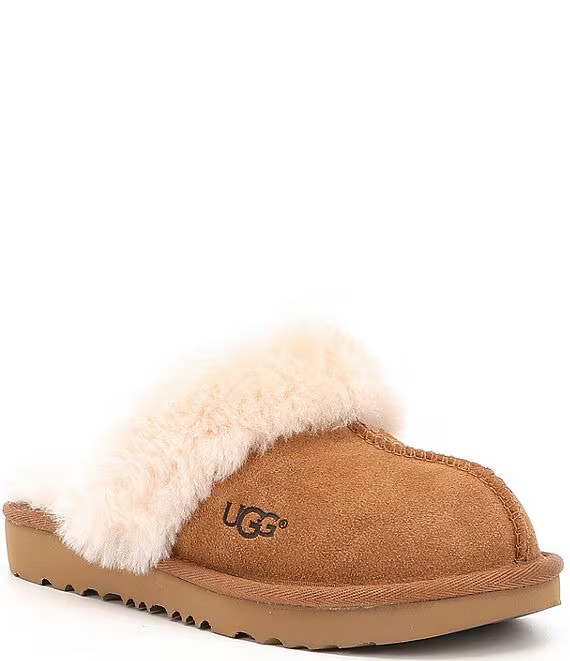 UGG® Kids' Cozy II Suede Slip-On Slippers (Youth) | Dillard's