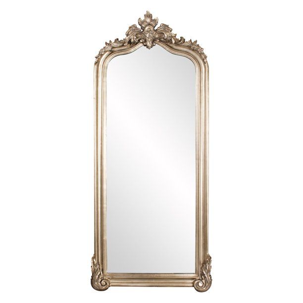 Leaner Mirror Ornate Champagne Silver 38"x85" by Tyler Dillon - Walmart.com | Walmart (US)