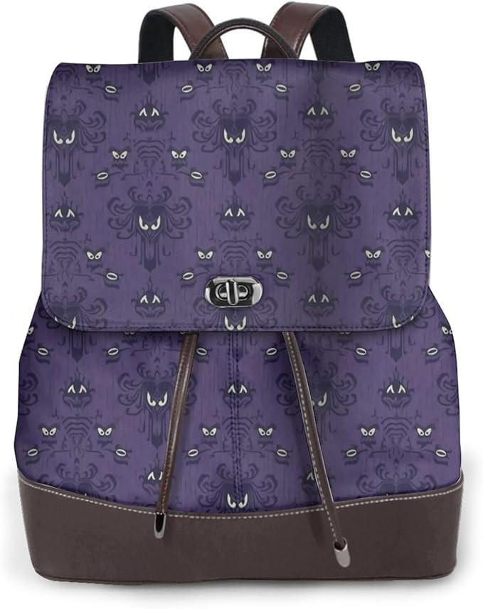 Haunted Mansion Backpack Purse for Women Leather Fashion Cute Small Backpacks Lightweight Casual ... | Amazon (US)