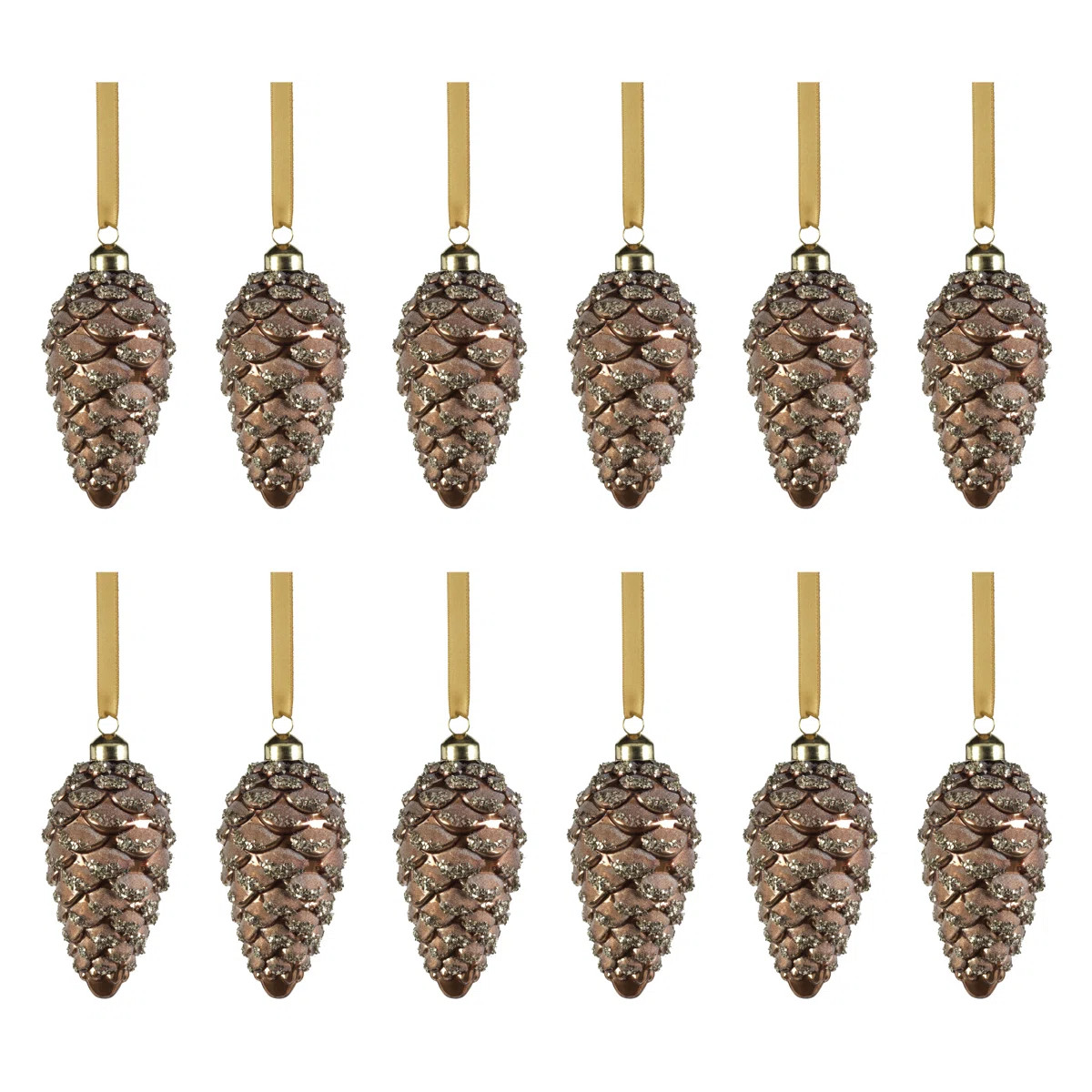 Hamdaan Glass Holiday Shaped Ornament (Set of 12) | Wayfair North America