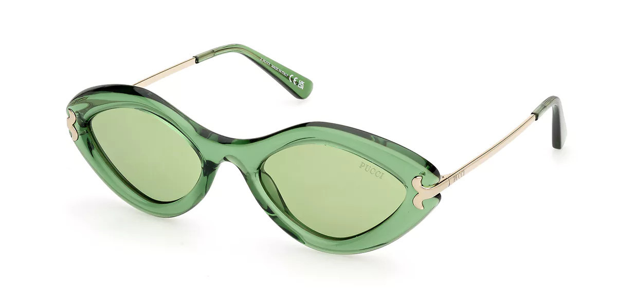 Pucci Emilio Pucci EP0223 93N Women’s Sunglasses Green Size 54 | SmartBuyGlasses Global