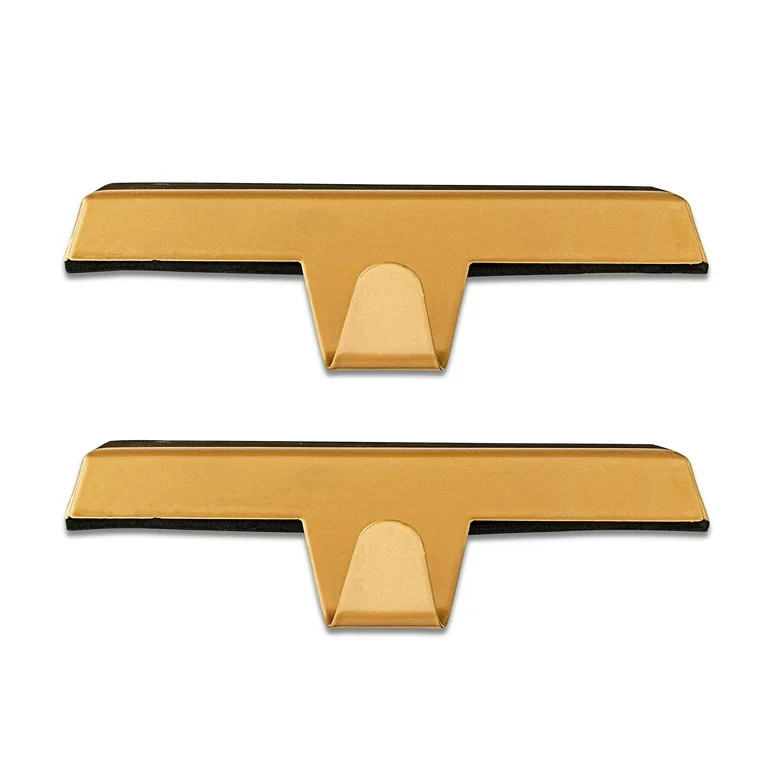 2-Piece Metal Christmas Stocking Holder Set with Gold Finish, by Holiday Time - Walmart.com | Walmart (US)