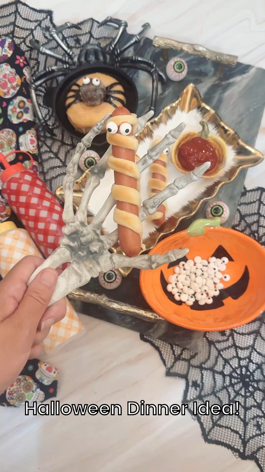 Super easy spooky Halloween dinner idea! My kids love fun things like this for the holidays!

#LTKHalloween #LTKSeasonal #LTKFamily