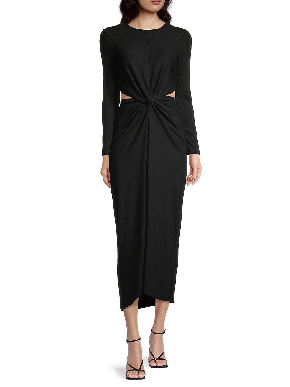 Odelia Twisted Cut-Out Ribbed Maxi Dress | Saks Fifth Avenue