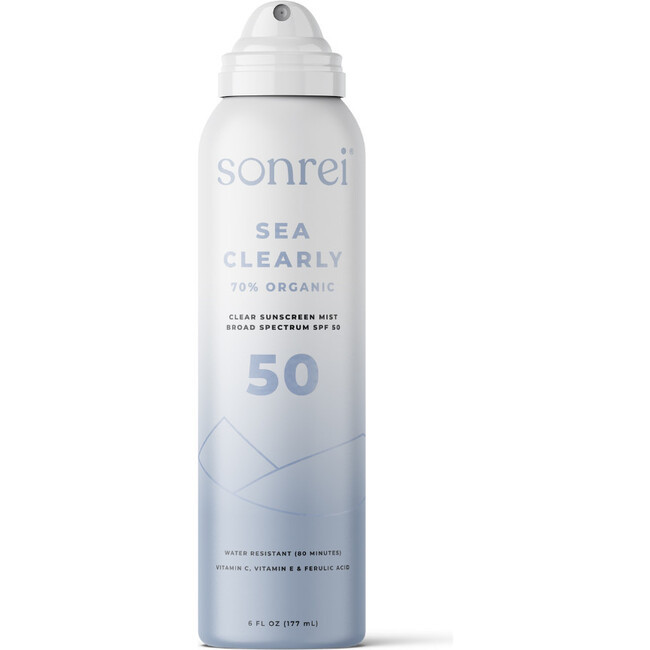 Sea Clearly Organic SPF 50 Clear Sunscreen Mist | Maisonette