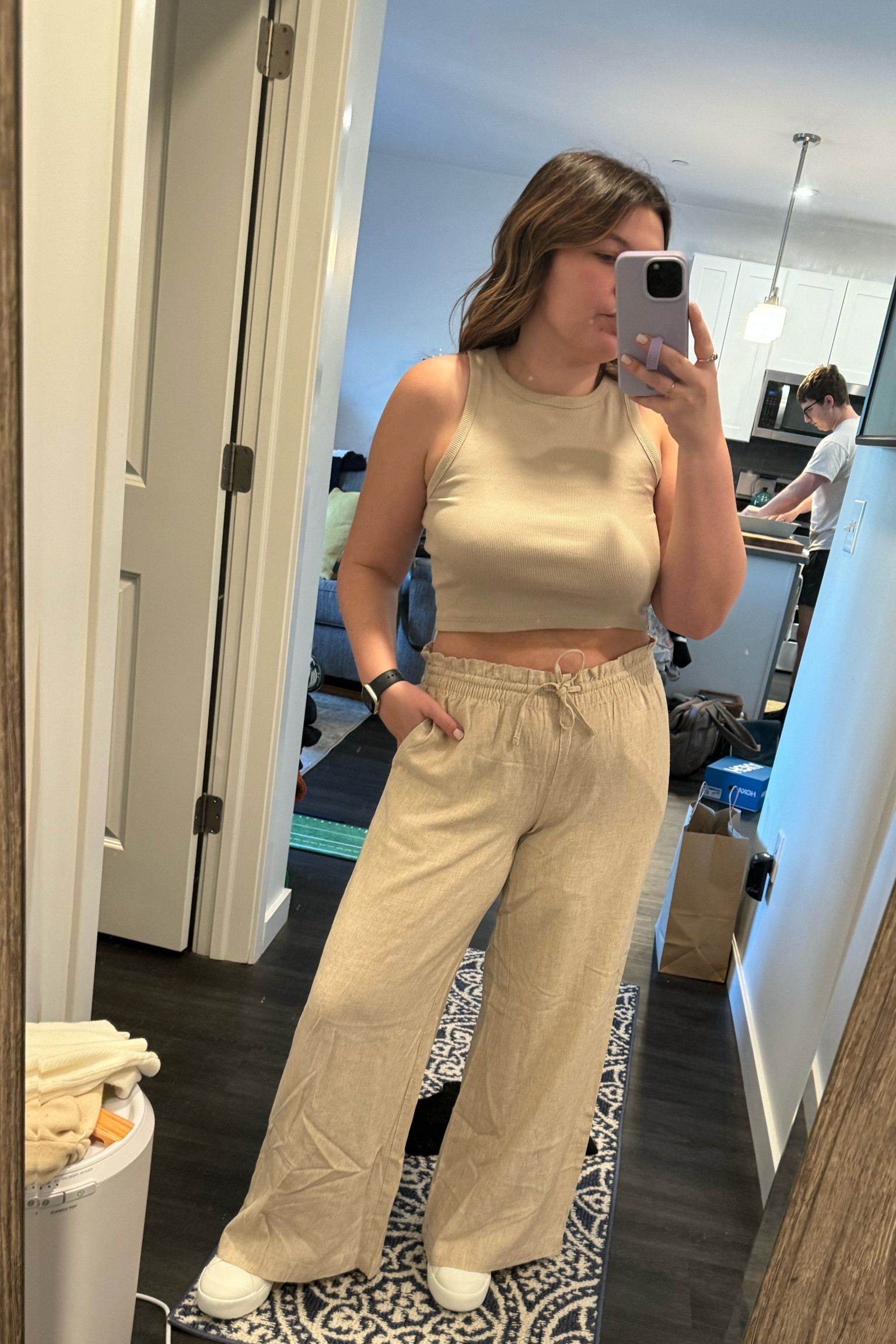 The perfect neutral Summer outfit - loving these lightweight linen pants 

#LTKSeasonal #LTKFindsUnder50 #LTKStyleTip