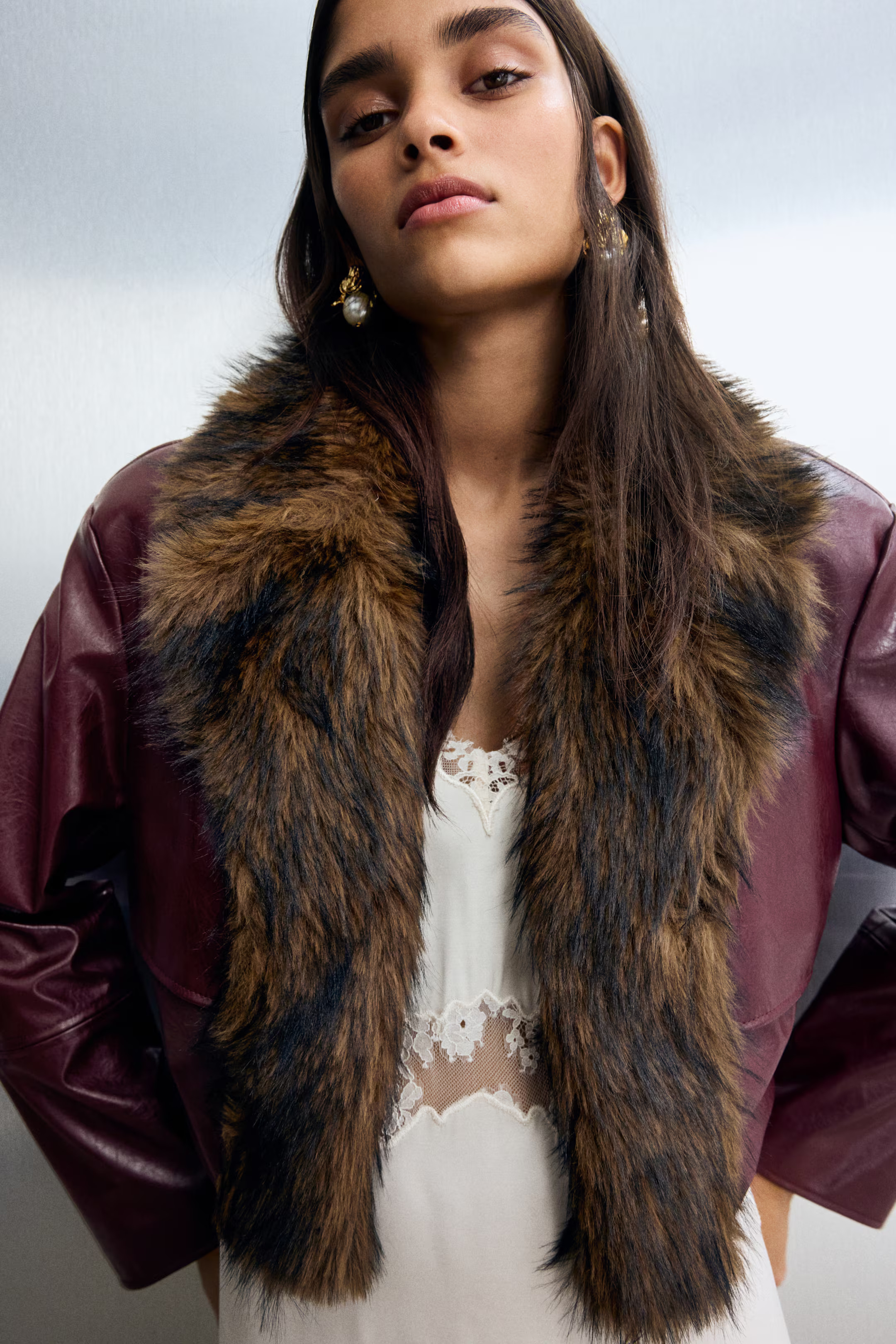 Cropped Coated Jacket | H&M (US + CA)