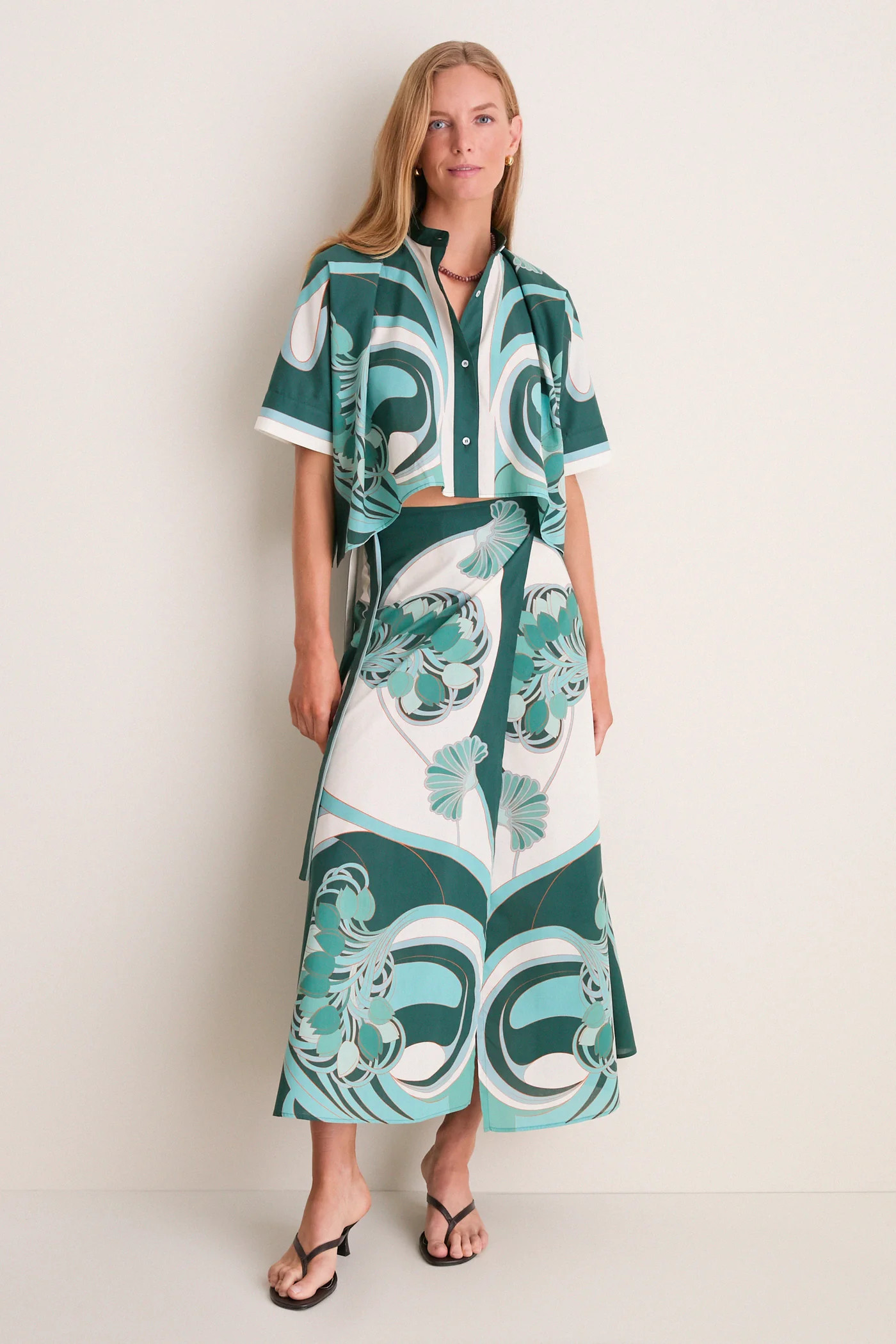 Blooming Tulip Placee Mini Foulard Shirt | Tuckernuck (US)