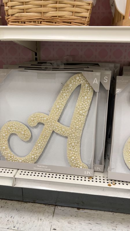 The prettiest pearl letters! Perfect for hanging on a wall or bookcase - the size is pretty big! On sale right now 

#LTKfindsunder50 #LTKfindsunder100 #LTKsalealert