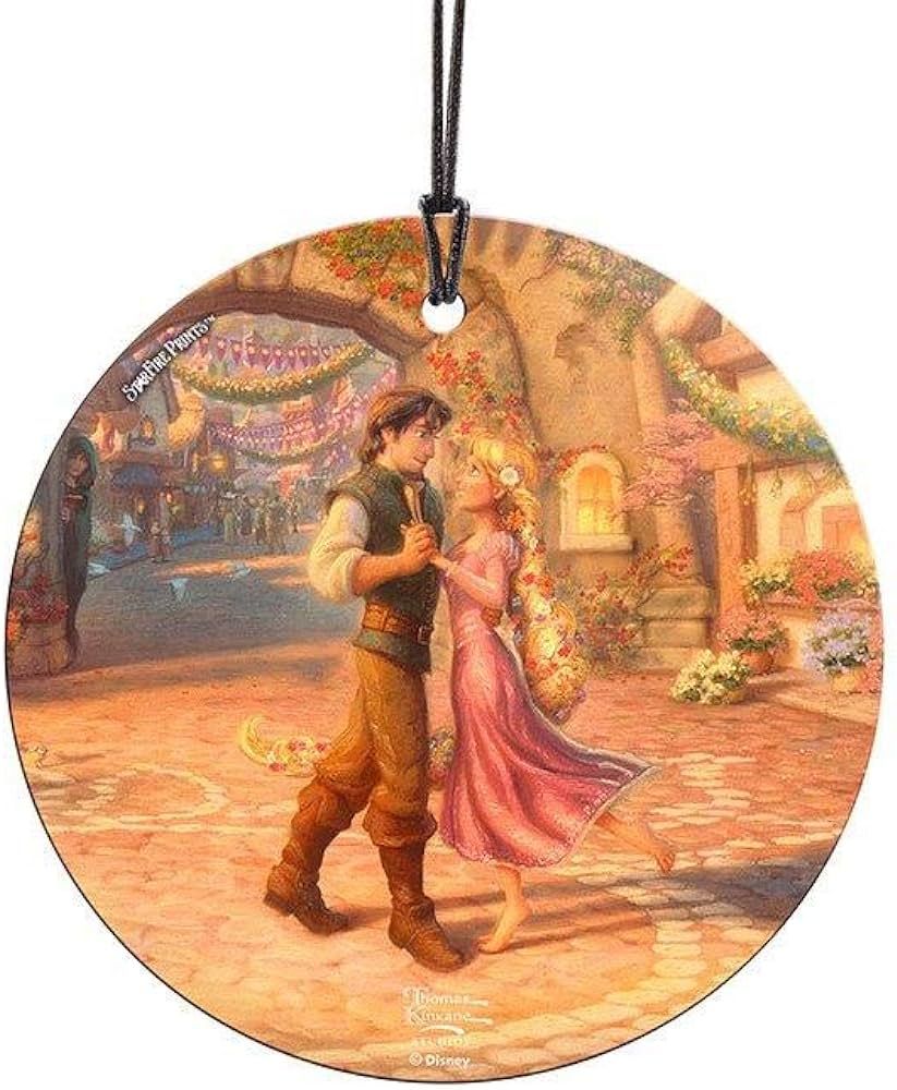 Disney – Tangled – Rapunzel & Flynn Rider – Dancing in The Corona Courtyard – Thomas Kink... | Amazon (US)
