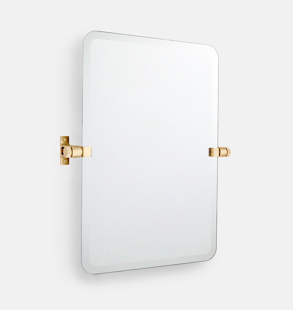 West Slope Frameless Rounded Rectangle Pivot Mirror | Rejuvenation