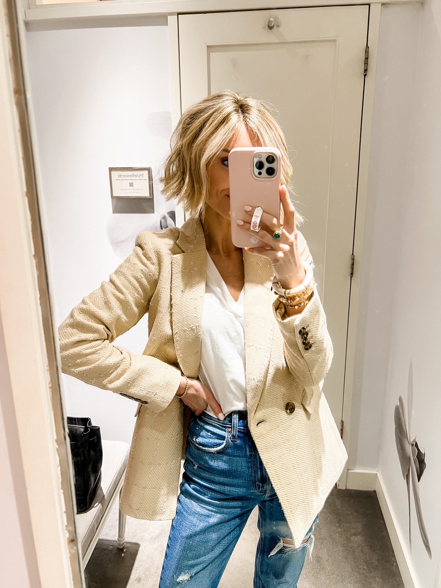 This tweed blazer is currently 30% off 👏 Loverly Grey is wearing a 0! 

#LTKsalealert #LTKSeasonal #LTKworkwear