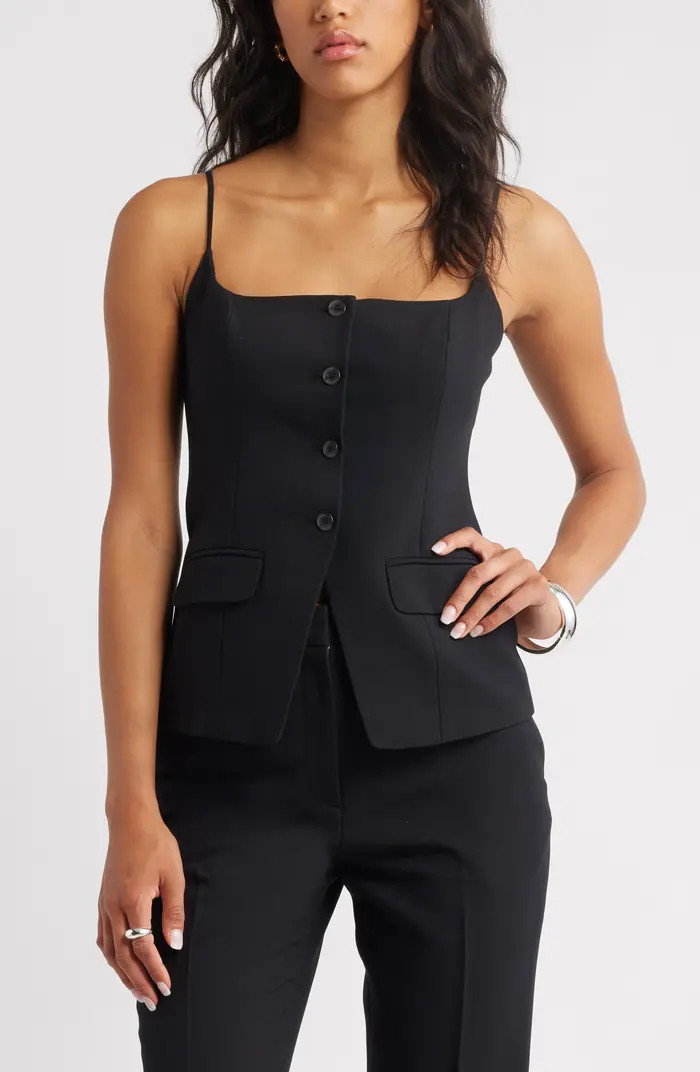 Button Front Suiting Camisole | Nordstrom