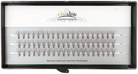 LASHVIEW individual lashes 0.10mm 20 Root 12mm Medium Length Soft Individual Cluster Eyelashes Mi... | Amazon (US)
