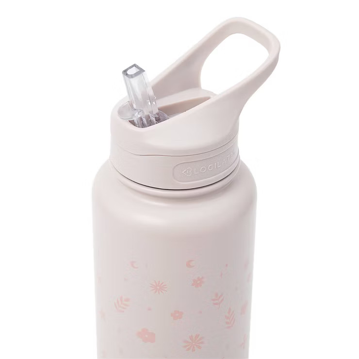 Blogilates 40oz Stainless Steel Water Bottle - Taupe | Target