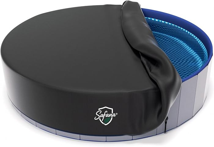 SAFANA 79/80 inch Round Dog Pool Cover [Upgrade 420D Thickened] Portable Dog Pet Bath Pool Cover,... | Amazon (US)