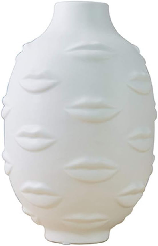 White Ceramic Flower Vase for Home Decor , Table, living room decorations. Modern Decor | Amazon (US)