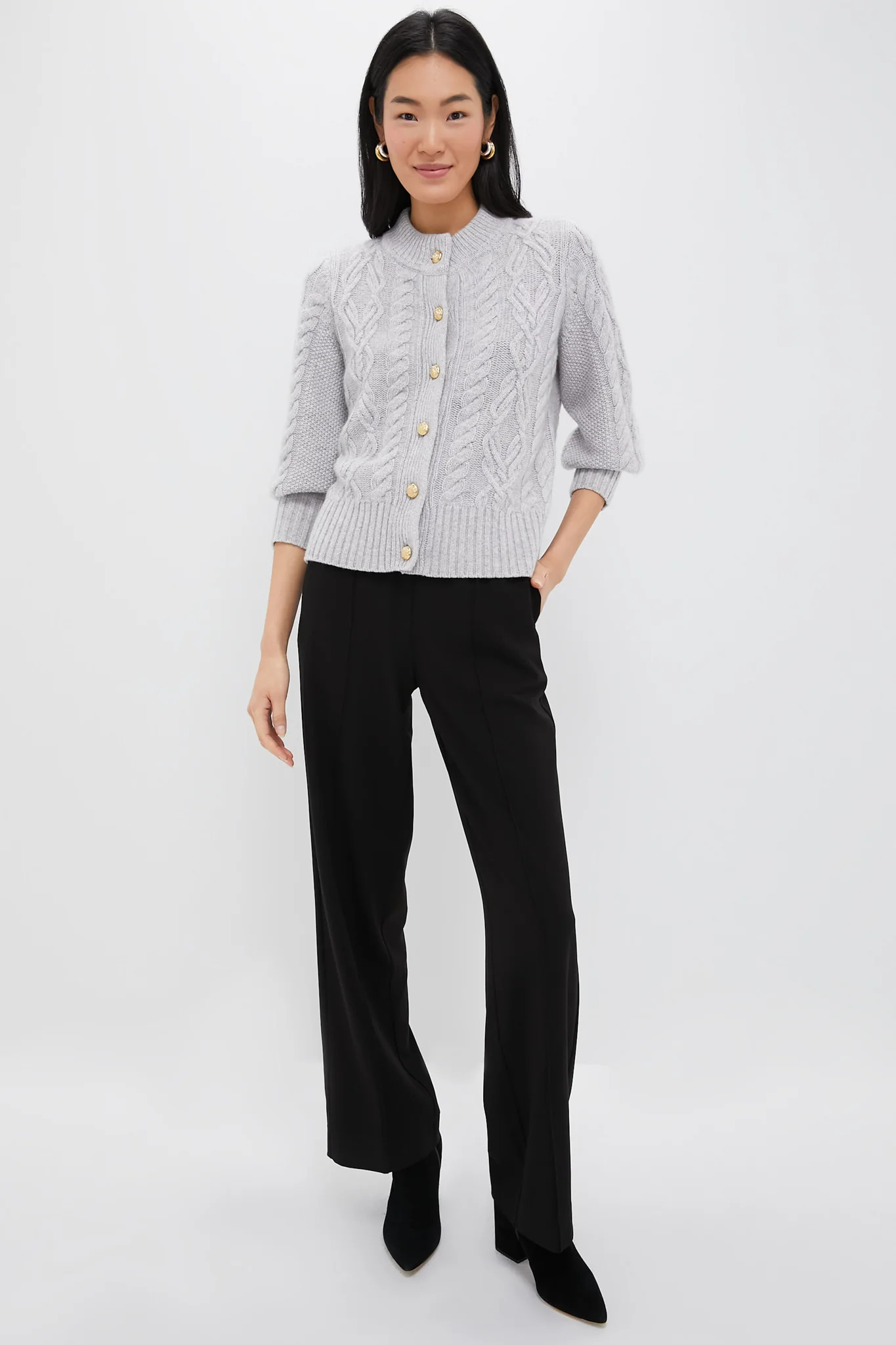 Black Straight Leg Louis Pants | Tuckernuck (US)