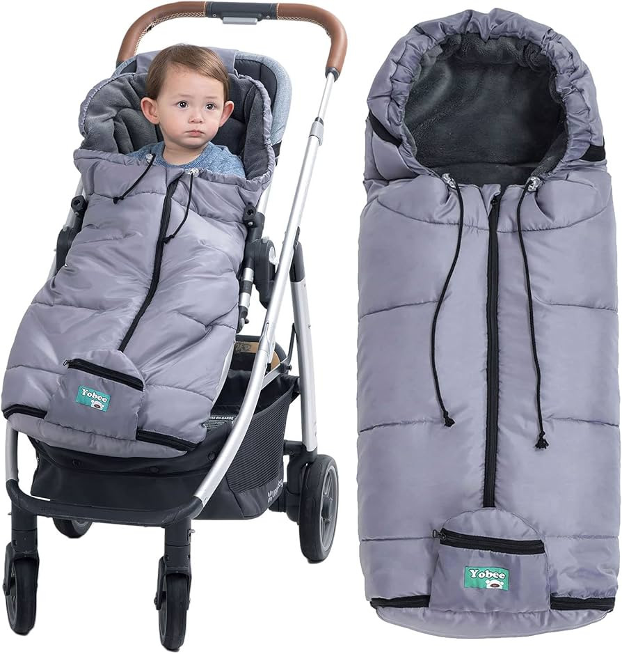 Yobee Toddler Stroller Bunting Bag,Durable and Warm Insulation Materials Baby Footmuff for Stroller, | Amazon (US)