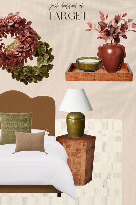 Target fall decor finds!!! #meandmrjones 

Fall home decor 
Upholstered bed 
Nightstand 
Burlwood 
Fall wreath 
Fall home decor 


#LTKunder100 #LTKhome #LTKunder50