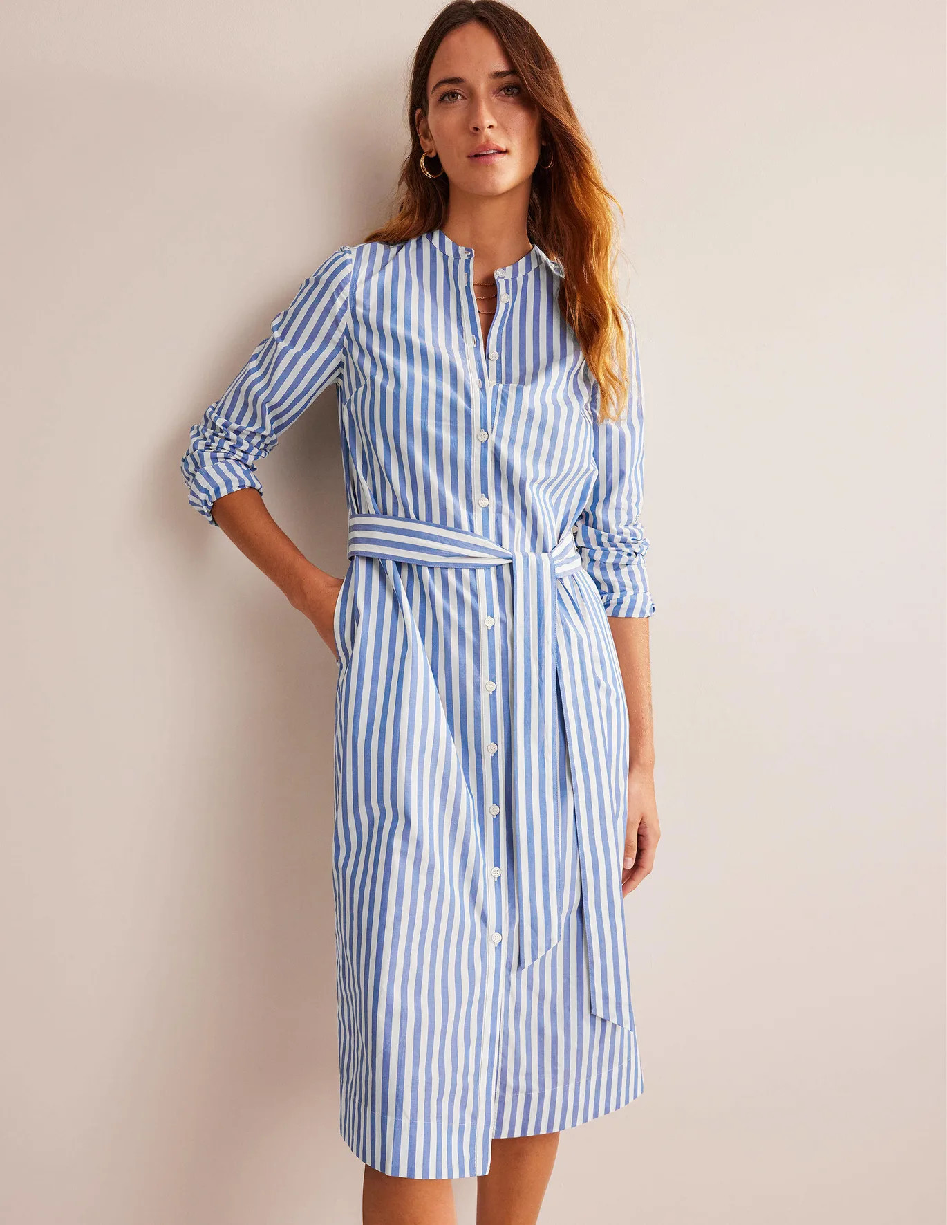 Cotton Belted Shirt Dress | Boden (UK & IE)