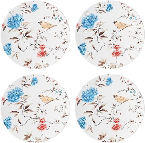 Lenox Sprig & Vine 4-Piece Accent Plate Set, 4.65 LB, Multi,White | Amazon (US)