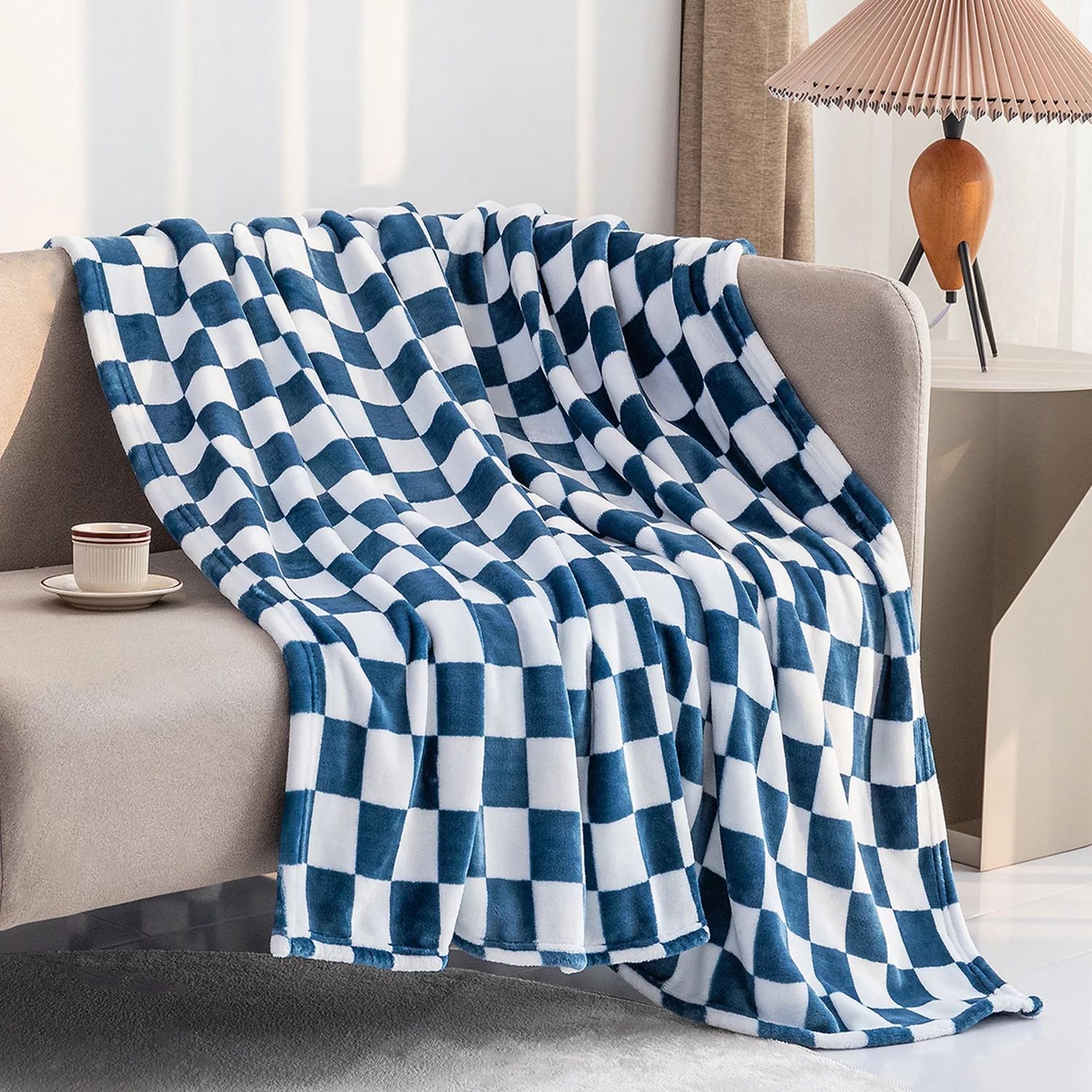 LOMAO Buffalo Check Fleece Throw Blanket Soft Checkered Plaid Blankets Cozy Lightweight Flannel B... | Walmart (US)