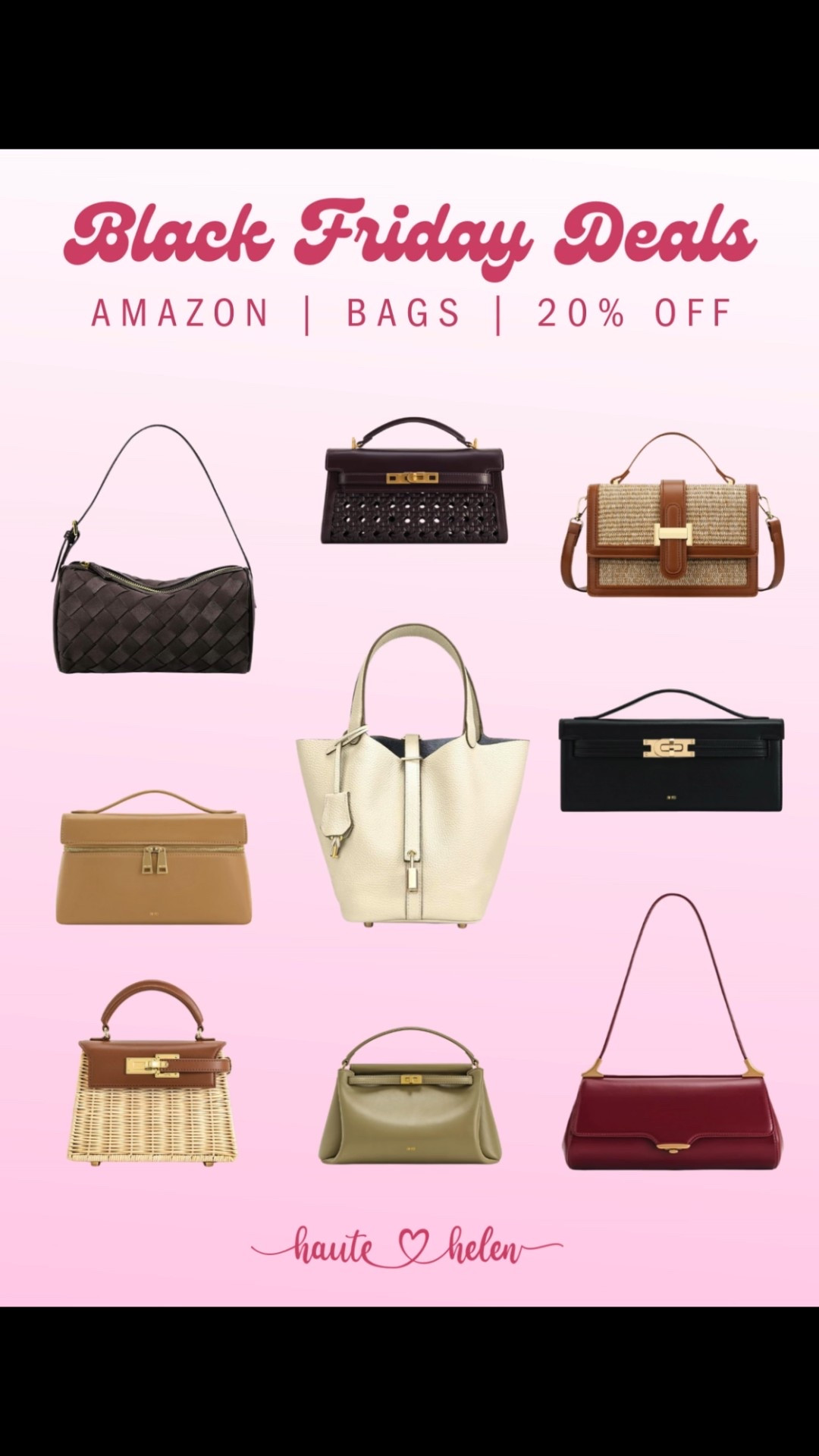 Who doesn't love bags? Especially when on sale! 

Lovin' these bags from Amazon. 💖✨

#bag #blackfriday #sale #deals

#LTKSaleAlert #LTKCyberWeek #LTKGiftGuide