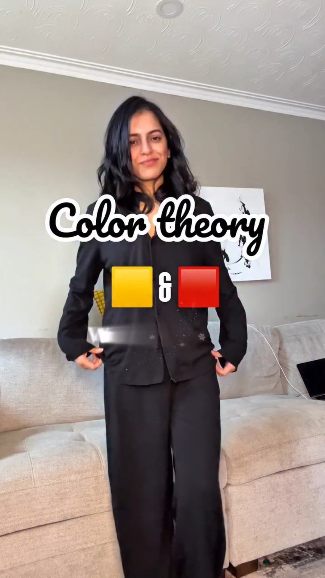 How to match yellow and red in outfits!
#winteroutfitideas #leatherjacket #torontowinter 

Wearing:
leather jacket & shorts from @garageclothing , 
scarf from @hm 
stockings- @dynamiteclothing
Beanie- @ardene
Sunglasses- @belladecorra