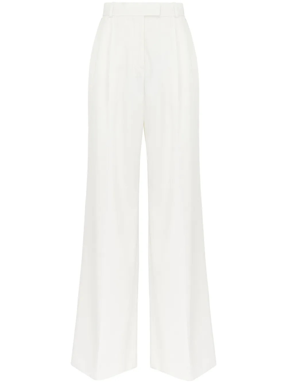 double-pleat wide-leg trousers | Farfetch Global