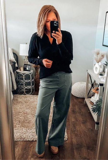 Loft patch pocket twill pants also on sale! Fits tts, has stretch comes in more colors. Great casual workwear outfit or for everyday. Wide leg pants, sale, work outfit, amazon fashion, loafers, business casual, over 40 style 

#LTKstyletip #LTKsalealert #LTKfindsunder50