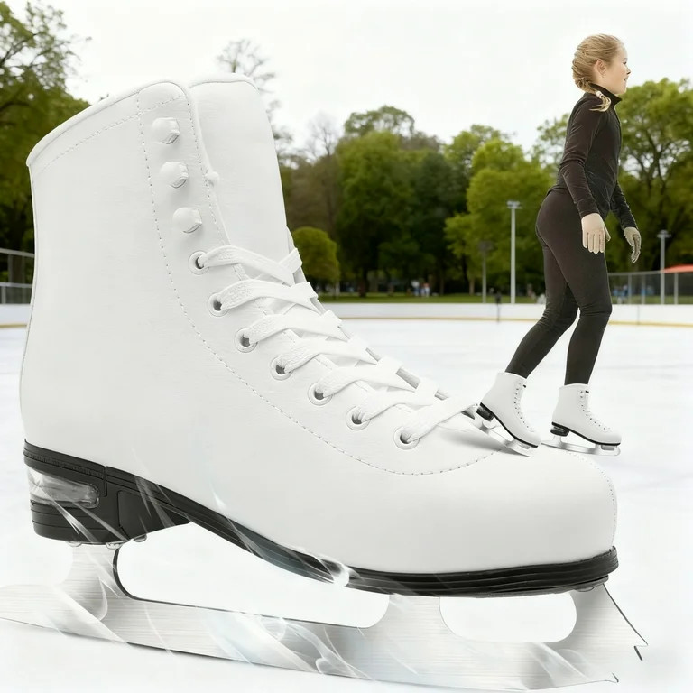 JZY Air Cushion Ice Skates with Premium Leather Comfort & Support for Women Men Beginners,TeensIn... | Walmart (US)