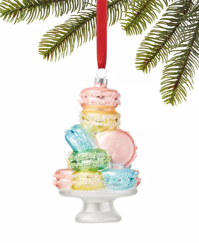 Holiday Lane Sweet Tooth Molded Glass Macaroon Ornament, Created for Macy's  & Reviews - Shop All... | Macys (US)