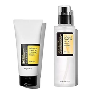 COSRX Glass Skin Ritual- Snail 96 Mucin Essence (3.38 oz)+ Snail 92 Repair Cream (7.05 oz)- Ultim... | Amazon (US)