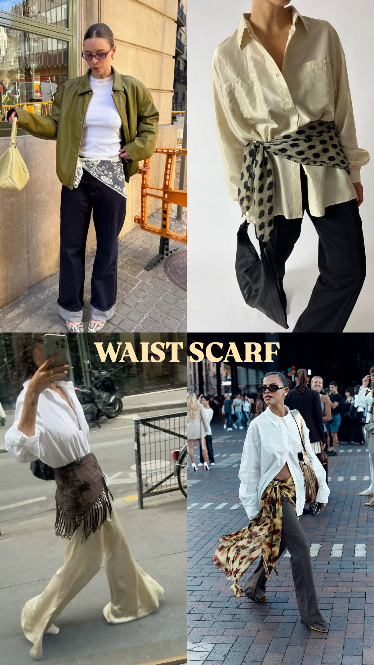 fall trends I'm loving: waist scarves 

 #LTKdayinmylife #LTKgrwm #LTKSeasonal