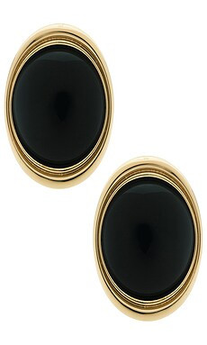 retrofete Sanaa Earring in Gold & Black from Revolve.com | Revolve Clothing (Global)